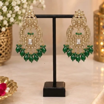 💚 Green Pearl Earrings 💚