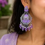 💜 Purple Pearl Earrings 💜 - Image 2